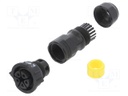 Connector: circular; female; plug; screw terminal; PIN: 5; IP68