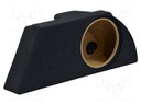 Car loudspeaker enclosure; MDF; black; textil; 15l; 250mm; Toyota