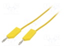 Test lead; 60VDC; 16A; 4mm banana plug-4mm banana plug; Len: 2m