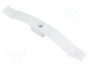 Holder; polyamide; light grey; Ømount.hole: 6mm; W: 20mm; L: 166mm