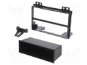 Radio mounting frame; Ford; 2 DIN; black