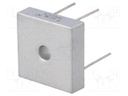 Single-phase bridge rectifier; Urmax: 100V; If: 25A; Ifsm: 400A