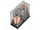 Relay: electromagnetic; DPDT; Ucoil: 48VAC; 5A/250VAC; 5A/30VDC