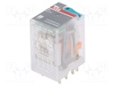 Relay: electromagnetic; 4PDT; Ucoil: 12VDC; 6A; max.250VAC