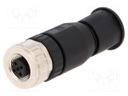 Plug; M12; PIN: 5; female; A code-DeviceNet / CANopen; for cable