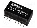 Converter: DC/DC; 3W; Uin: 18÷36V; 12VDC; Iout: 250mA; SIP; 4.8g