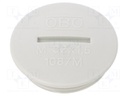 Stopper; M32; Mat: polystyrene; light grey