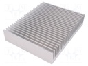 Heatsink: extruded; grilled; natural; L: 200mm; W: 250mm; H: 50mm