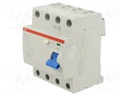 RCD breaker; Inom: 40A; Ires: 100mA; Max surge current: 5000A; 400V