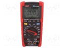 Digital multimeter; LCD (6000),bargraph,with a backlit; 0÷40°C