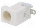 Socket; DC supply; male; 5,5/2,1-2,5mm; 5.5mm; 2.1mm; soldering