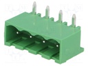 Pluggable terminal block; Contacts ph: 5mm; ways: 4; angled 90°