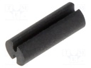 Spacer sleeve; LED; Øout: 3.7mm; ØLED: 3mm; L: 10mm; black; UL94V-0