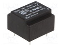 Transformer: encapsulated; 0.35VA; 230VAC; 9V; 9V; 19mA; 19mA; 25g