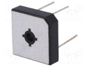 Single-phase bridge rectifier; Urmax: 600V; If: 15A; Ifsm: 300A