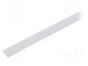 Cover for LED profiles; white; 2m; V: B; slide