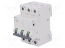 Circuit breaker; 400VAC; Inom: 63A; Poles: 3; DIN; Charact: B; 6kA