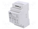 Power supply: switched-mode; for DIN rail; 60W; 24VDC; 2.5A; 3kV