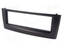 Radio mounting frame; Fiat; 1 DIN; black gloss