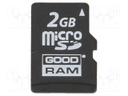 Memory card; industrial; SD Micro,SLC; 2GB; 0÷70°C