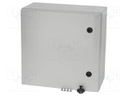 Enclosure: wall mounting; X: 400mm; Y: 400mm; Z: 210mm; ARCA; grey