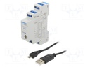 Digital I/O module; 12÷24VDC; DIN; RS485,USB; -35÷45°C; IP20