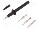 Kit of test probes; 5A; 1kV; black