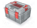 Toolbox; 450x380x297mm; polymer; C BLOCK ALU LOG; IP55; 25kg