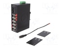 Industrial module: switch Ethernet; unmanaged; 12÷48VDC; RJ45