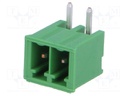 Pluggable terminal block; Contacts ph: 3.5mm; ways: 2; angled 90°