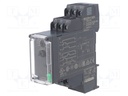 Timer; 0,05s÷300h; SPDT; 250VAC/8A; 24÷240VAC; 24÷240VDC; DIN; IP20