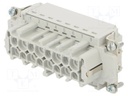 Connector: HDC; contact insert; female; C146; PIN: 16; 16+PE; 16A