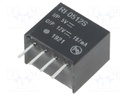 Converter: DC/DC; 2W; Uin: 4.5÷5.5V; Uout: 12VDC; Iout: 167mA; SIP4