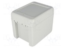 Enclosure: multipurpose; X: 80mm; Y: 113mm; Z: 90mm; BOCUBE; ABS; grey