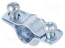 T-bolt clamp; 10÷12mm; steel; Plating: zinc; V: industrial; Hole: M6