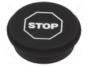 Button; Ø21mm; Pushbutton: round; black; 09