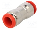 Push-in fitting; straight,inline splice; -0.99÷20bar; 12mm