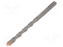 Drill bit; for concrete; Ø: 10mm; L: 160mm; metal; cemented carbide