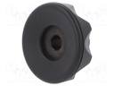 Knob; Dia: 56mm; H: 29mm; technopolymer (PA); black