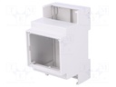 Enclosure: for DIN rail mounting; Y: 90mm; X: 53.2mm; Z: 53mm; PPO
