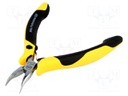 Pliers; curved,half-rounded nose; ESD; 120mm