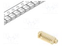 Socket; wire-board; male; 1.25mm; PIN: 9; SMT; 250V; 1A; tinned