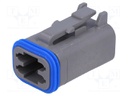 Connector: wire-wire; PX0; plug; female; PIN: 4; IP68; Locking: latch