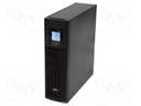 Power supply: UPS; 440x410x132mm; 2.4kW; 3kVA; 26.7kg; 9Ah; 0÷40°C