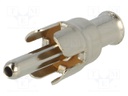 Socket; RCA; female; straight; crimped; brass; for cable