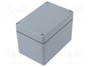 Enclosure: multipurpose; X: 75mm; Y: 110mm; Z: 75mm; polyester; grey