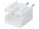 Socket; wire-board; male; 2mm; PIN: 2; THT; 100V; 2A; tinned; -25÷85°C