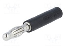 Adapter; 4mm banana; banana 4mm socket,banana 4mm plug; 10A