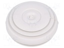 Grommet; stepped,with bulkhead; Ømount.hole: 23mm; SBS; grey; IP55