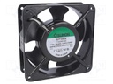 Fan: AC; axial; 115VAC; 120x120x38mm; 195(±10%)m3/h; 49dBA; 3100rpm